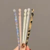 bâtons de cheveux de style chinois vintage pour femmes et filles, pinces à cheveux en forme de baguettes en acétate, épingles, bijoux, accessoires pour cheveux