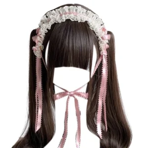 Girls Bandband Gothic Lace Trim Bandban Ruban Maid Cosplay Ornements Cosplay Girls Bandband Gothic Lace Trim Bandban Ruban Maid Cosplay Ornements Cosplay