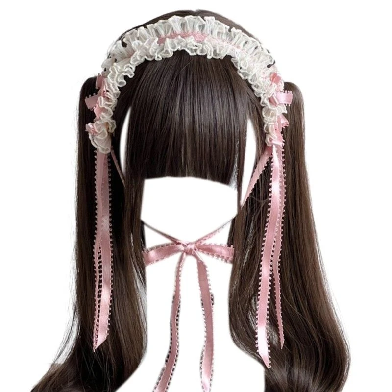 Girls Bandband Gothic Lace Trim Bandban Ruban Maid Cosplay Ornements Cosplay Girls Bandband Gothic Lace Trim Bandban Ruban Maid Cosplay Ornements Cosplay