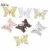 BoYuTe-Accessoires de bijoux faits à la main, papillon en métal et laiton, filig123, 25x35mm, 50 pièces par lot