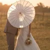 parapluies en papier de mariage 60cm, accessoires de photographie pour fête de mariage, bricolage pour adultes et enfants, peinture de calligraphie, parapluies en papier huilé