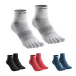COOLMAX – chaussettes d’athlétisme à cinq doigts, évacuant l’humidité, respirantes, à séchage rapide, légères, pour Marathon, Sport COOLMAX – chaussettes d’athlétisme à cinq doigts, évacuant l’humidité, respirantes, à séchage rapide, légères, pour Marathon, Sport