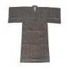 Été gris japonais traditionnel samouraï kimono pour hommes yukata robe de bain hekoobi style ample homewear ceinture longue robe coton