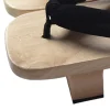 sabots japonais en bois, pantoufles de maison traditionnelles légères et portables, sandales, chaussures japonaises pour dortoir, plage d'été, voyage quotidien