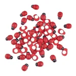 Mini accessoires pour cheveux faits à la main, 100 pièces, épingle à cheveux, dessin animé coccinelle, autocollants créatifs, décor décoratif pour réfrigérateur