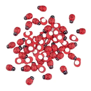 Mini accessoires pour cheveux faits à la main, 100 pièces, épingle à cheveux, dessin animé coccinelle, autocollants créatifs, décor décoratif pour réfrigérateur Mini accessoires pour cheveux faits à la main, 100 pièces, épingle à cheveux, dessin animé coccinelle, autocollants créatifs, décor décoratif pour réfrigérateur
