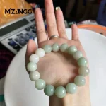 Bracelet en jadéite naturelle pour hommes et femmes, bijoux de guérison, perles rondes en Jades de birmanie, Bracelets élastiques en perles Bracelet en jadéite naturelle pour hommes et femmes, bijoux de guérison, perles rondes en Jades de birmanie, Bracelets élastiques en perles