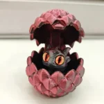 Figurines décoratives imprimées en 3D, œuf de Dragon avec petit Dragon à l&rsquo;intérieur, adaptées aux meubles de maison et un ornement de décoration de bureau