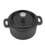 Marmite en fonte avec couvercle, double cuisinière traditionnelle épaissie, poignée pour cuisson lente, outil de cuisine pour pâtes Marmite en fonte avec couvercle, double cuisinière traditionnelle épaissie, poignée pour cuisson lente, outil de cuisine pour pâtes
