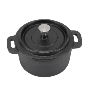 Marmite en fonte avec couvercle, double cuisinière traditionnelle épaissie, poignée pour cuisson lente, outil de cuisine pour pâtes Marmite en fonte avec couvercle, double cuisinière traditionnelle épaissie, poignée pour cuisson lente, outil de cuisine pour pâtes