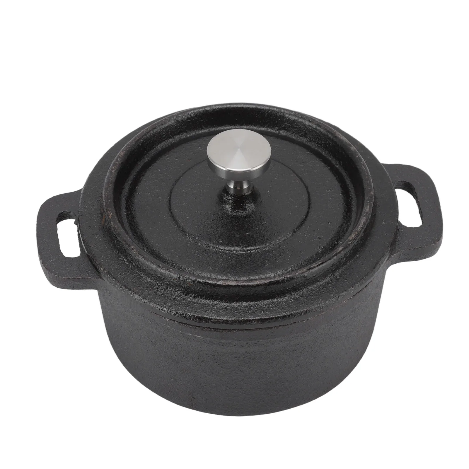 Marmite en fonte avec couvercle, double cuisinière traditionnelle épaissie, poignée pour cuisson lente, outil de cuisine pour pâtes Marmite en fonte avec couvercle, double cuisinière traditionnelle épaissie, poignée pour cuisson lente, outil de cuisine pour pâtes