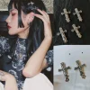 pinces à cheveux gothiques croisées punk, barrettes d'halloween, cosplay, épingle à cheveux rétro, accessoires de coiffure dxaa