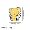 Épingles à revers pour sac à dos pour femmes, jolie fille de dessin animé japonais sakura, broche pour vêtements, badges métalliques en émail, accessoires de bijoux