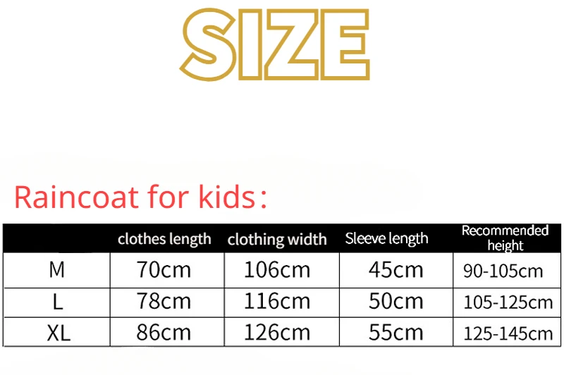 poncho de pluie de style coréen avec sac, imperméable pour enfants, bol et Étudiants avec espace pour cartable poncho de pluie de style coréen avec sac, imperméable pour enfants, bol et Étudiants avec espace pour cartable