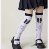 kawaii sanrio kuromi chaussettes anime hello kitty printemps été doux dans le tube dessin animé chaussettes filles mignonnes coton maison chaussette chaude