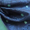 tissu brocart 3d de 29 pouces de large, plumes de paon à motifs, viscose qipao, manteau de costume, sac à main cosplay, matériel artisanal