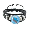 bracelet monstres japonais en verre, bijoux circular pocsket, en cuir, pour femmes et enfants