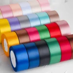Ruban en Satin 22 mètres 50 couleurs 4cm, ceinture d’emballage cadeau, nœud fait à la main, artisanat de noël, fête de mariage, décoration en tissu, ruban naturel