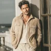 Veste d’automne en velours côtelé pour hommes, haut de travail tendance, décontracté et rétro, chemise, nouveau style ample pour hommes Veste d’automne en velours côtelé pour hommes, haut de travail tendance, décontracté et rétro, chemise, nouveau style ample pour hommes