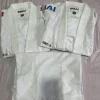 karaté officiel gi smai kumite wkf approuvé kumite gi logo rouge karaté gi uniformes unisexe rouge/bleu/blanc broderie d'épaule