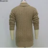 2025men tricot cardigan veste manteaux printemps automne coupe ajustée cardigan manteau mâle style britannique bouton à manches longues hommes vêtements