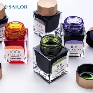 Original SAILOR 1008 SHIKIORI 16 nuits de rêves encre quatre saisons tisser l&rsquo;eau sur une nuit au clair de lune les quatre saisons encre de couleur