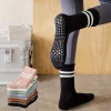 chaussettes pantoufles pour femmes chaussettes antidérapantes avec poignées pour femmes chaussette de yoga poignées antidérapantes chaussette de pilates chaussette