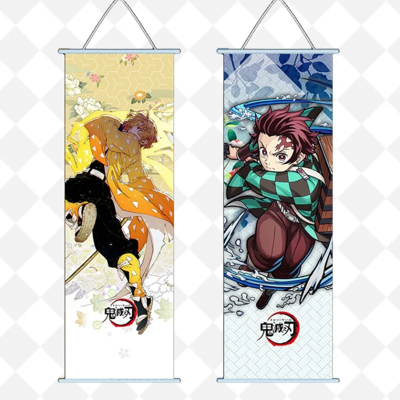bandai demon slayer kamado nezuko affiche suspendue photo kamado tanjirou défilement papier peint décoration 25*70 cm marchandise anime bandai demon slayer kamado nezuko affiche suspendue photo kamado tanjirou défilement papier peint décoration 25*70 cm marchandise anime