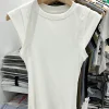 t shirt à manches sulfpour femme et fille, vêtement en coton, slim, sexy, y2k, printemps
