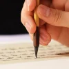 Pinceau de calligraphie chinoise à l&rsquo;huile, aquarelle, peinture à l&rsquo;huile, poils de loup, écritures, pinceau d&rsquo;écriture, pinceau d&rsquo;art en bambou, fournitures d&rsquo;art