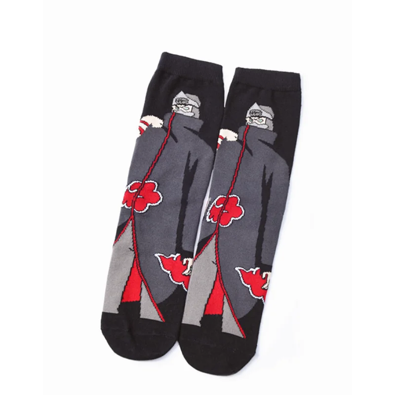 naruto hommes chaussettes mode coton impression tube moyen chaussette dessin animé couple sport chaussettes décontracté respirant confortable bas naruto hommes chaussettes mode coton impression tube moyen chaussette dessin animé couple sport chaussettes décontracté respirant confortable bas