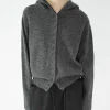 cardigan à capuche pour femme, pull en pur cachemire, veste tricotée européenne à capuche épaisse, nouvelle collection automne/hiver 2025 100%