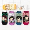 anime démon slayer kimetsu no yaiba chaussette chaussettes courtes cosplay accessoire dessins animés anime kamado tanjirou kamado nezuko coton chaussettes hall