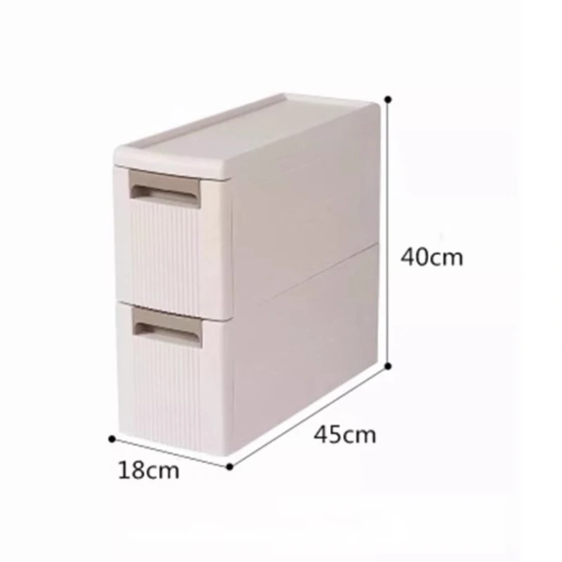 armoire latérale de style japonais pour cuisine, réfrigérateur, unité de rangement sur pied pour salle de bain, étagère de rangement à tiroirs multicouches de 18cm armoire latérale de style japonais pour cuisine, réfrigérateur, unité de rangement sur pied pour salle de bain, étagère de rangement à tiroirs multicouches de 18cm