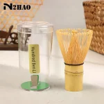 Brosses à thé vert Matcha, fouet Matcha traditionnel, fouet Matcha en bambou réutilisable, Chasen, agitateur Matcha lavable au lave-vaisselle