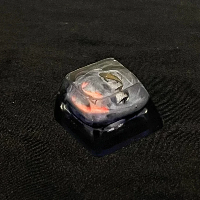 cyprinus carplat keycaps en résine, fait à la main, créatif, oem r4 recommandé, koi artisan keycap pour clavier mécanique, accessoires cadeaux cyprinus carplat keycaps en résine, fait à la main, créatif, oem r4 recommandé, koi artisan keycap pour clavier mécanique, accessoires cadeaux