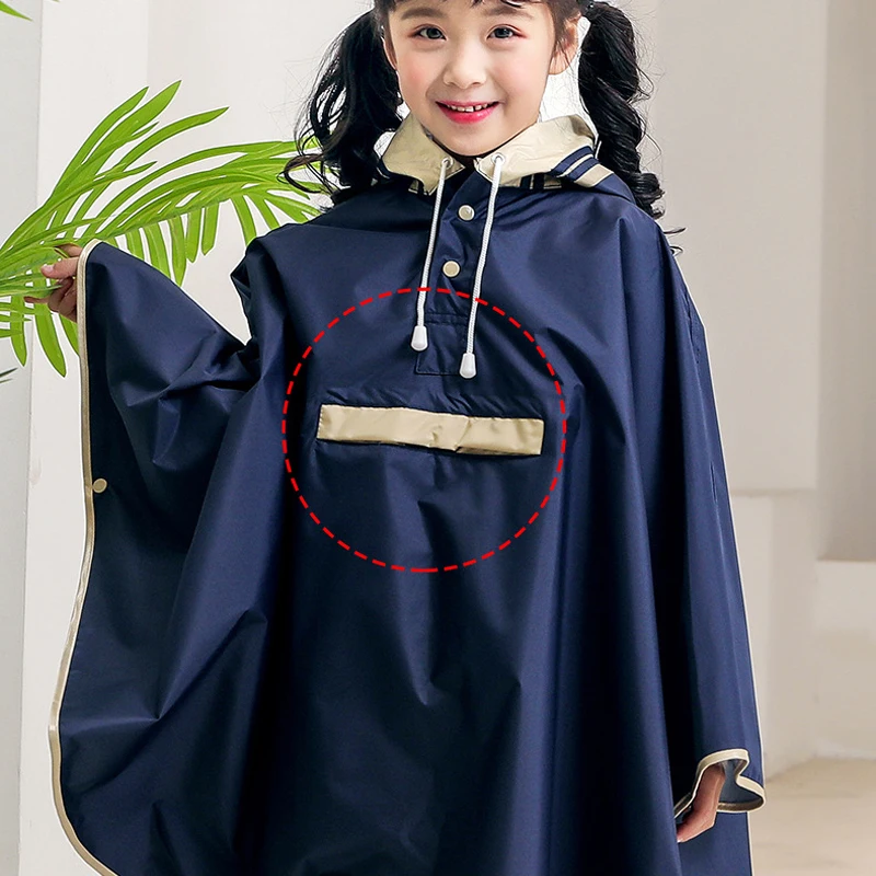 poncho de pluie de style coréen avec sac, imperméable pour enfants, bol et Étudiants avec espace pour cartable poncho de pluie de style coréen avec sac, imperméable pour enfants, bol et Étudiants avec espace pour cartable