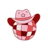 patch brodé de cowgirl, tissu sur le thème rose, appliques yee haw howdy, fer sur badge, décoration personnalisée pour costumes de fête