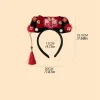 fleur style chinois chapeaux serpent année gland style ancien gege bandeau antique bandeau de cheveux princesse cerceau de cheveux hanfu chapeaux