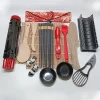 ensemble de fabrication de sushi, moule à sushi, kit de rouleaux bazooka, tapis en bambou pour rouler la viande et les légumes, outils de cuisine, gadgets, accessoires n3
