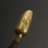 cuillère à thé en ébène, 1 pièce, cuillère à thé en bois massif rétro créatif, pelle à thé kongfu, accessoires de cérémonie du thé, cadeau