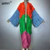 winyi nouveau manteau faashion pour les femmes nouveau 2025 manteau ample automne creux denim long vers le bas manteau maillot de bain couvrir hiver kimono
