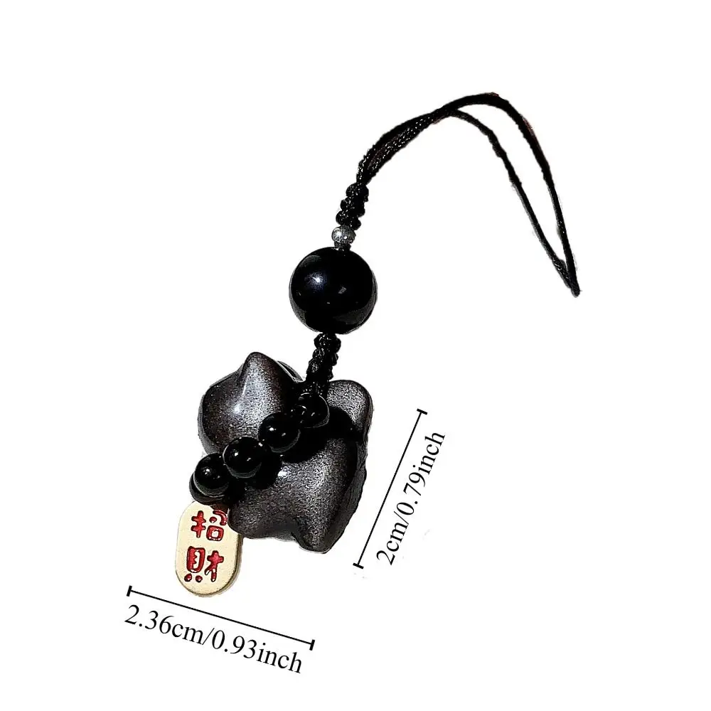 argent obsidienne chat chanceux chat tresse corde pendentif tissage corde pierre sac breloques bonne fortune adorable voiture porte clés téléphone pendentif argent obsidienne chat chanceux chat tresse corde pendentif tissage corde pierre sac breloques bonne fortune adorable voiture porte clés téléphone pendentif