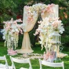 1 10 pièces sakura vigne fleur artificielle 180cm fleur de cerisier suspendus arc guirlande décorative pour la maison fête de mariage bricolage décoration