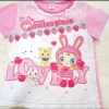 T-shirt à manches courtes pour filles, dessin animé japonais, lapin imprimé, graphique, tout assressenti, doux, mignon, Y2K, esthétique, été, nouveau