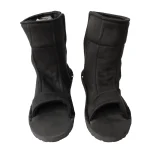 Ourcosplay – chaussures de Cosplay Akatsuki Nanja Uzumaki Sakura Sasuke, sandales souples en coton noir et bleu, bottes Ninja Kakashi