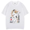 classique japonais karaté art martial coton t shirt unique sports de plein air confortable respirant impression hauts harajuku chemise décontractée