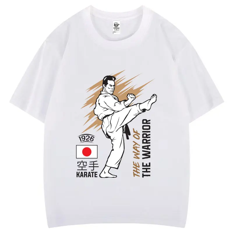 classique japonais karaté art martial coton t shirt unique sports de plein air confortable respirant impression hauts harajuku chemise décontractée classique japonais karaté art martial coton t shirt unique sports de plein air confortable respirant impression hauts harajuku chemise décontractée