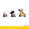 dragon ball son goku autocollant de voiture drôle mignon figure autocollants décoration pour coffre pare brise pare chocs moto casque accessoires