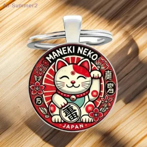{Summer2} Porte-clés chat Serendipity japonais : 1/3/5 pièces Maneki Neko en alliage de zinc pour clés de voiture, décoration de sac, cadeau. {Summer2} Porte-clés chat Serendipity japonais : 1/3/5 pièces Maneki Neko en alliage de zinc pour clés de voiture, décoration de sac, cadeau.